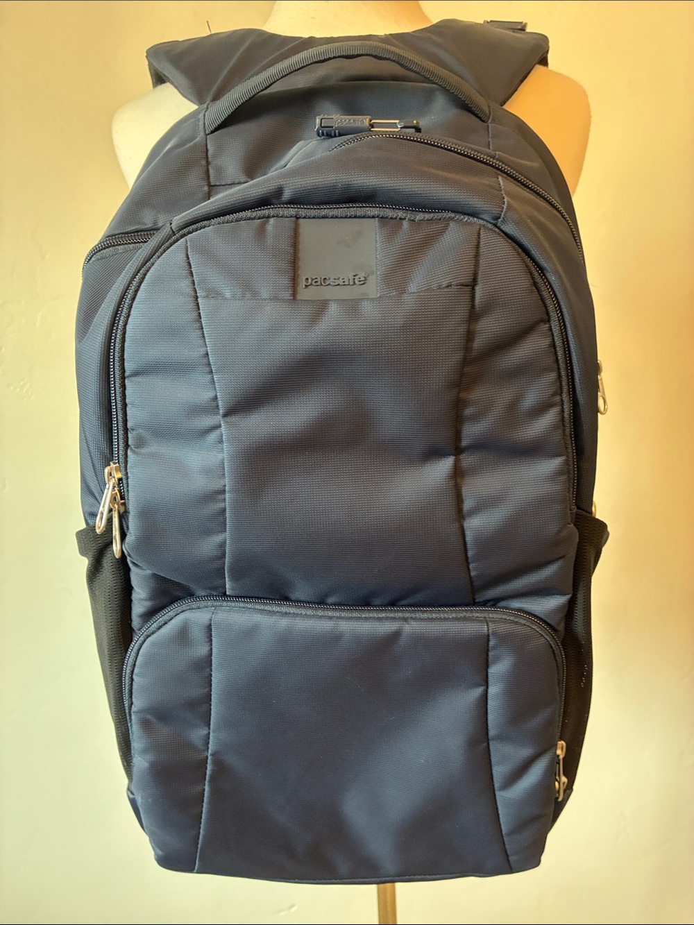 Pacsafe Metrosafe LS450 25L Anti-Theft Backpack Navy Blue Travel Daypack